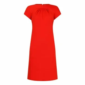 1960s Geoffrey Beene Red Jersey Shift Dress
