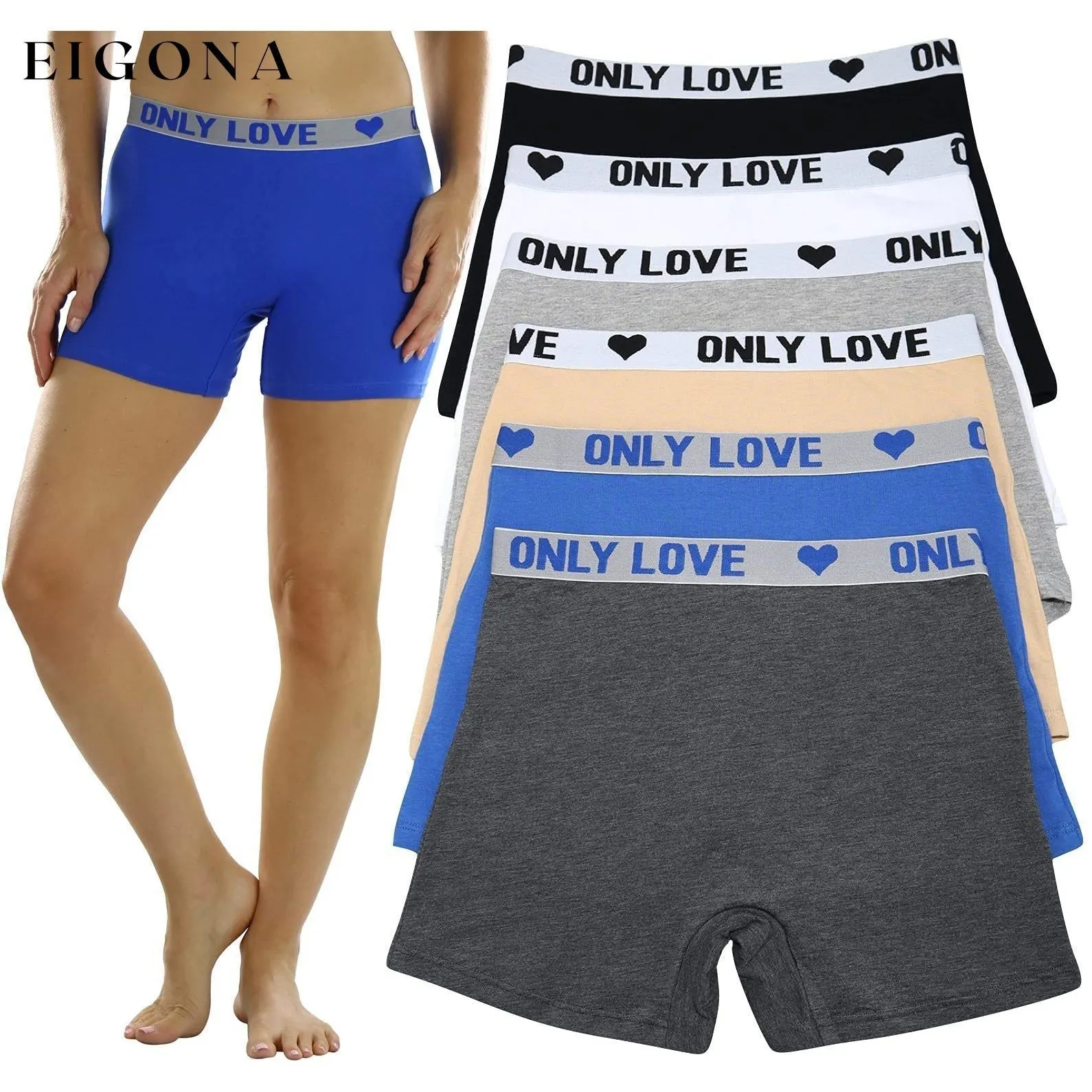 6-Pack: Women's Short Length Biker Bermuda Shorts