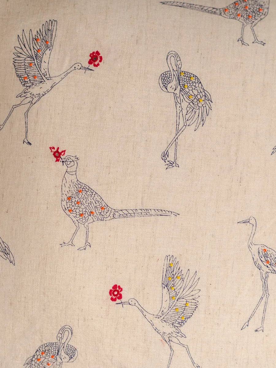 Aurora Embroidered Cushion Cover