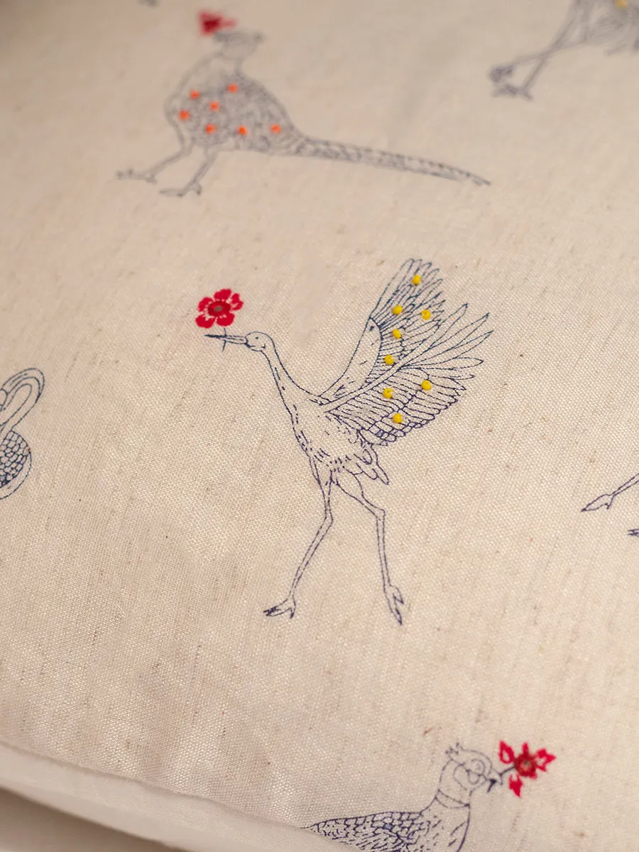 Aurora Embroidered Cushion Cover