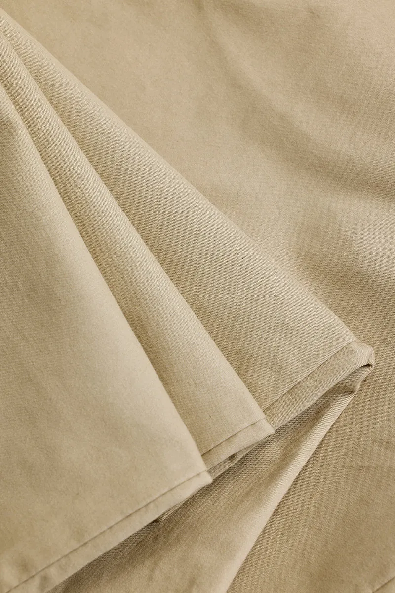 Beige Slim Fit Trousers