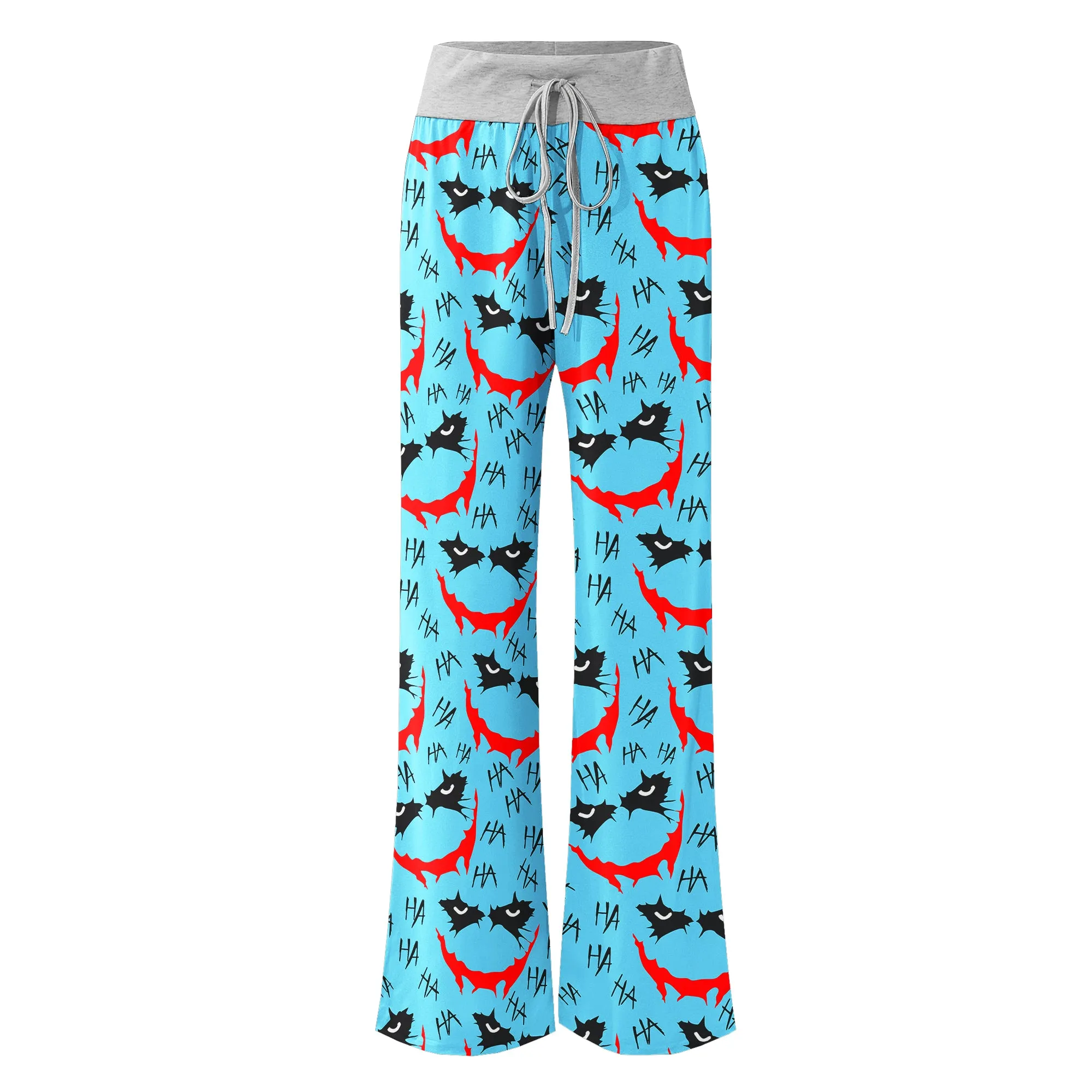 Blue Smile Horror Women's High-waisted Wide Leg Pants