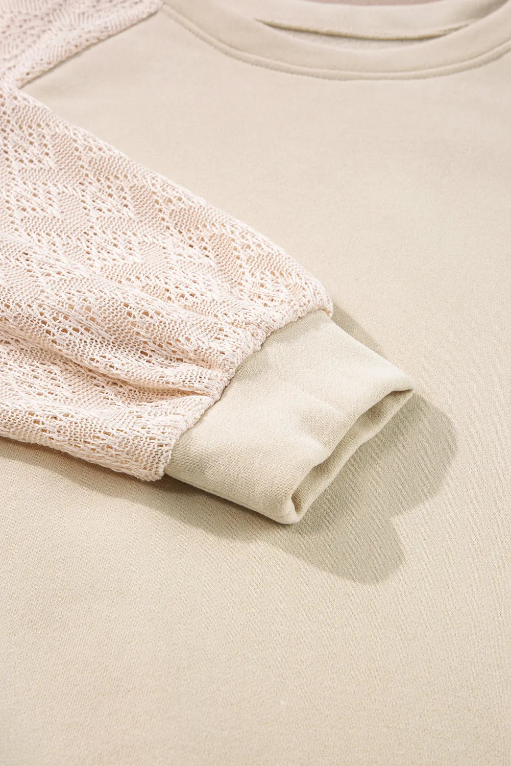 Casual Cream Knitted Top