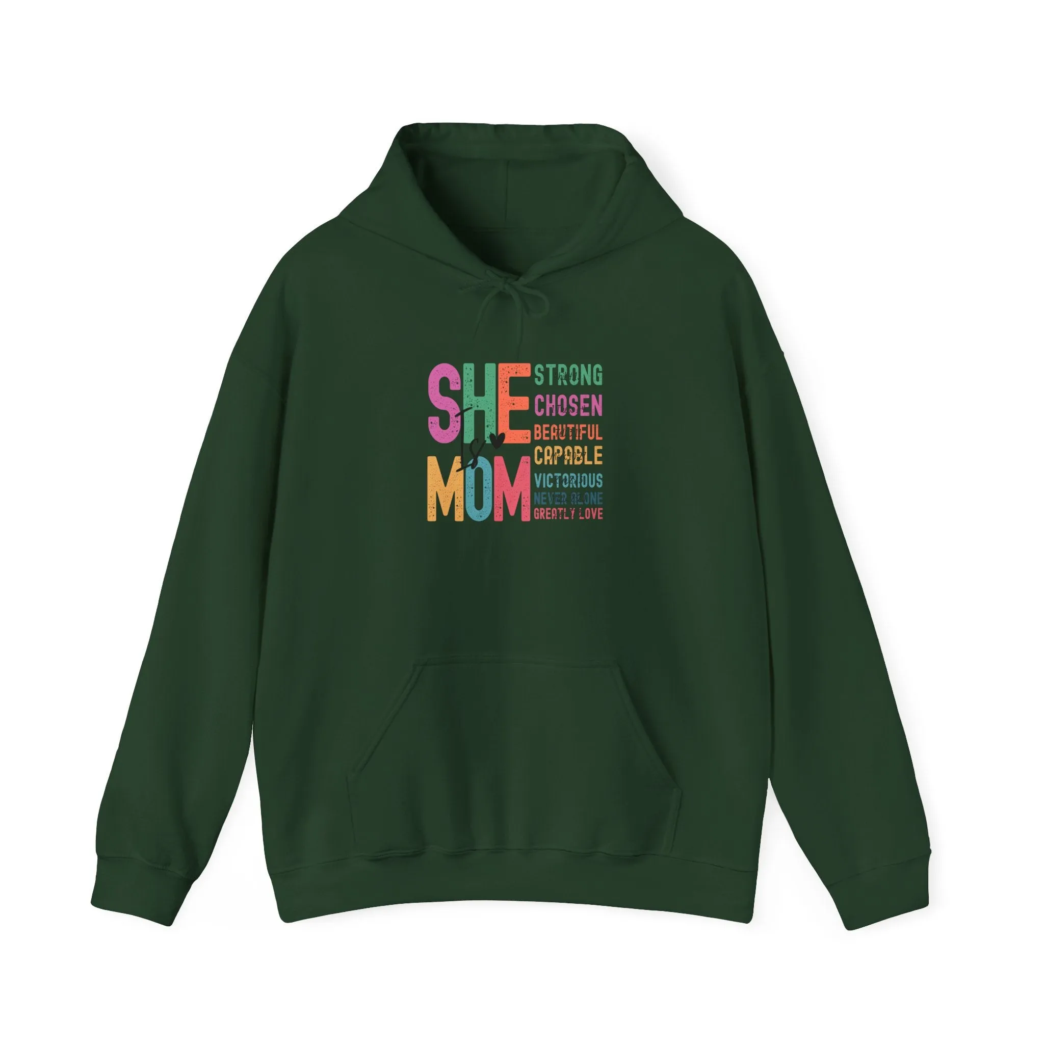 Empowering Mom Hoodie, Strong Mom Sweatshirt, Inspirational Gift for Moms, Cozy Hooded Sweatshirt, Mother's Day Apparel