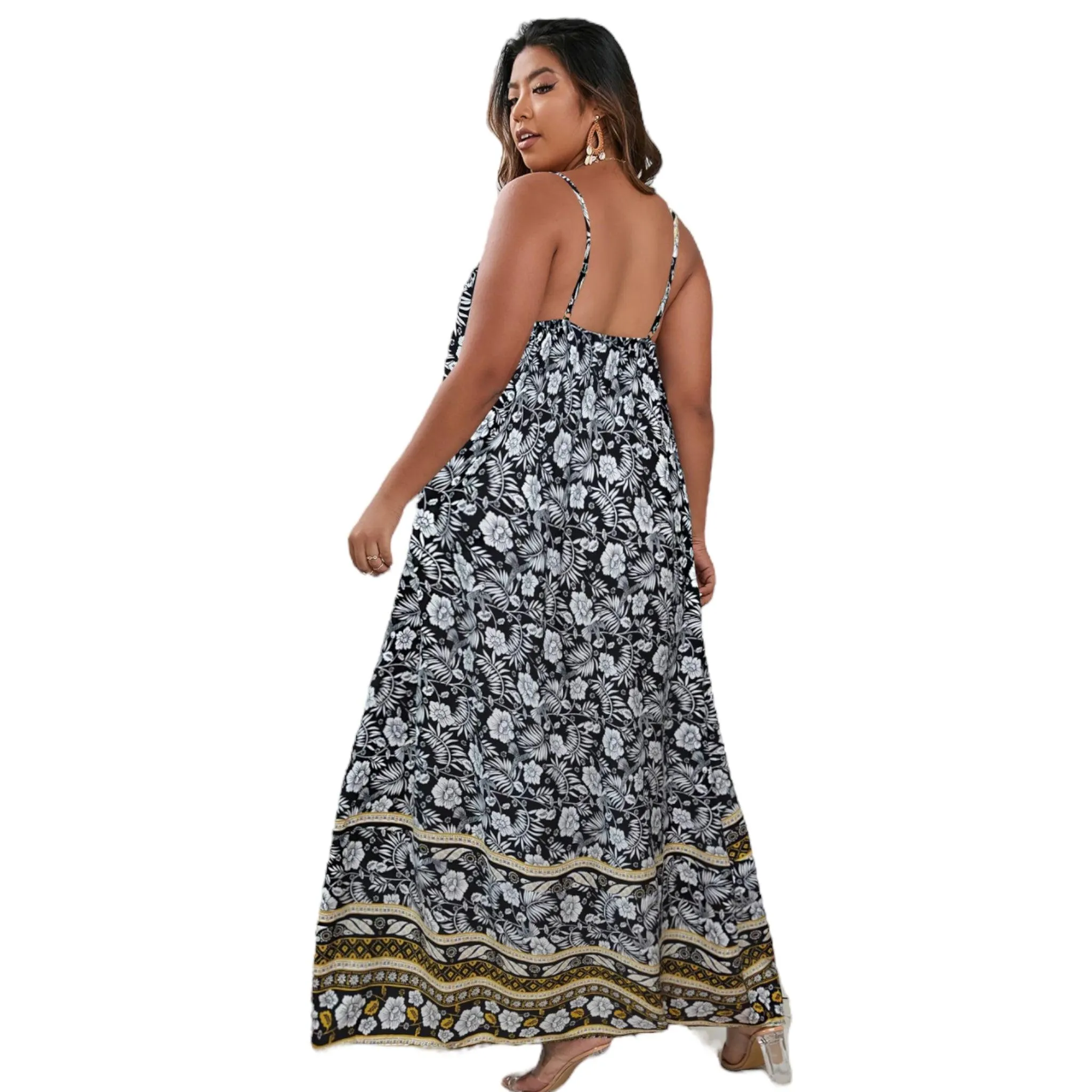 Enchanting Blooms A-line Maxi Dress