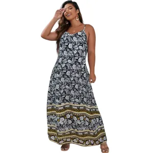 Enchanting Blooms A-line Maxi Dress