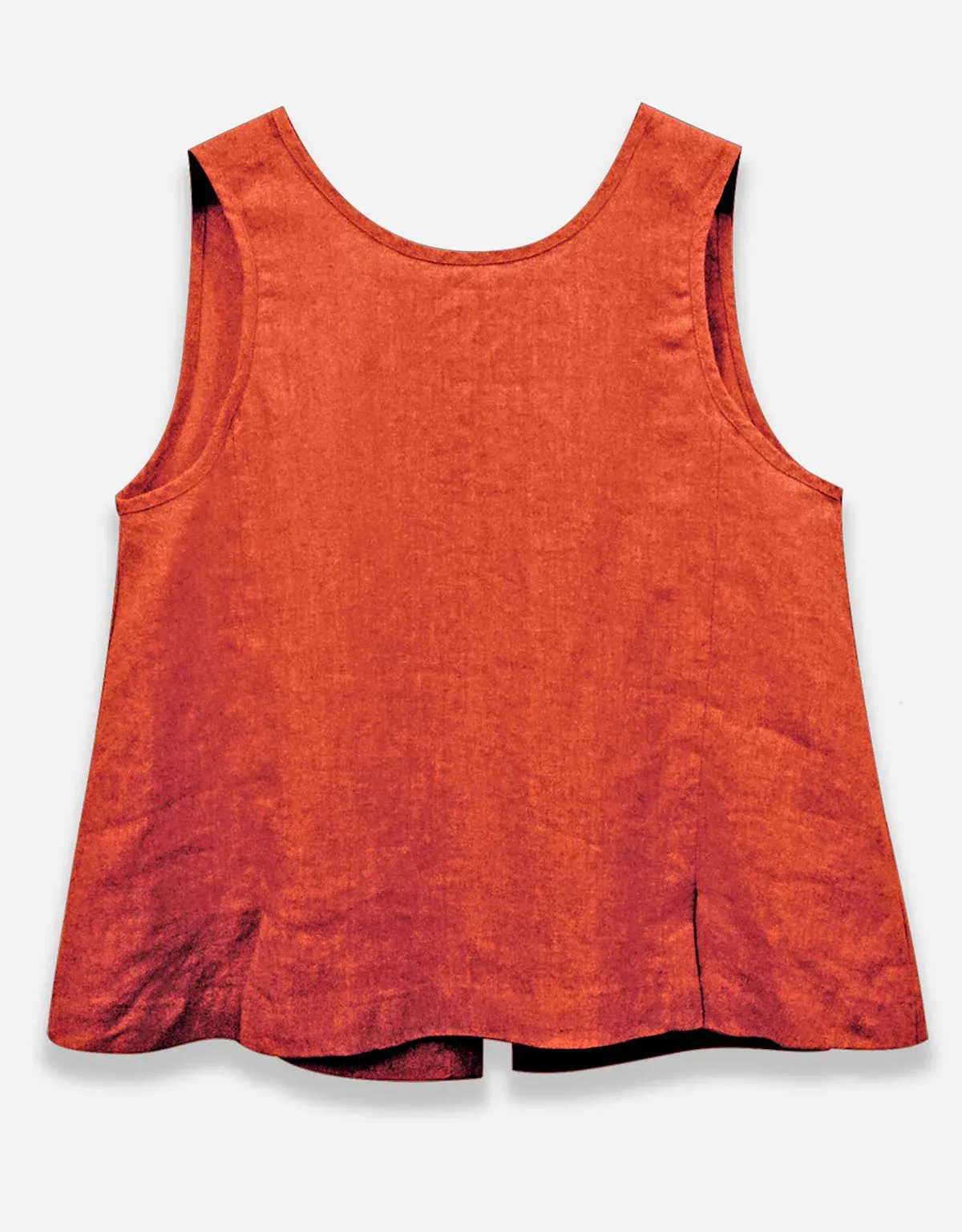 GIA Linen Button Back Tank, 2 Colors