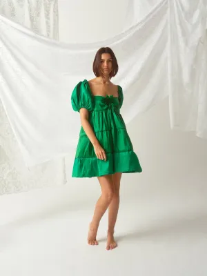 Handsewn Floral Embellished Lauren Dress by Madeline Marie