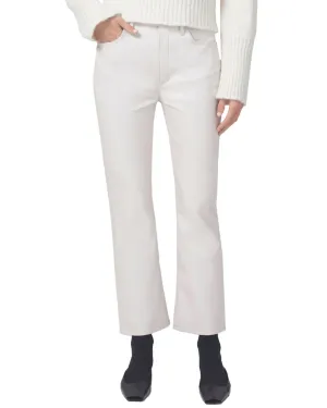 Isola Cropped Bootcut Pant in Frosting Recycled Leather