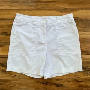 Jones New York White Vintage Camp Short