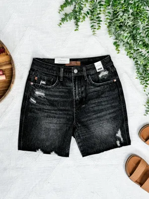 Judy Blue High Waist Tummy Control Denim Shorts - RIGID MAGIC