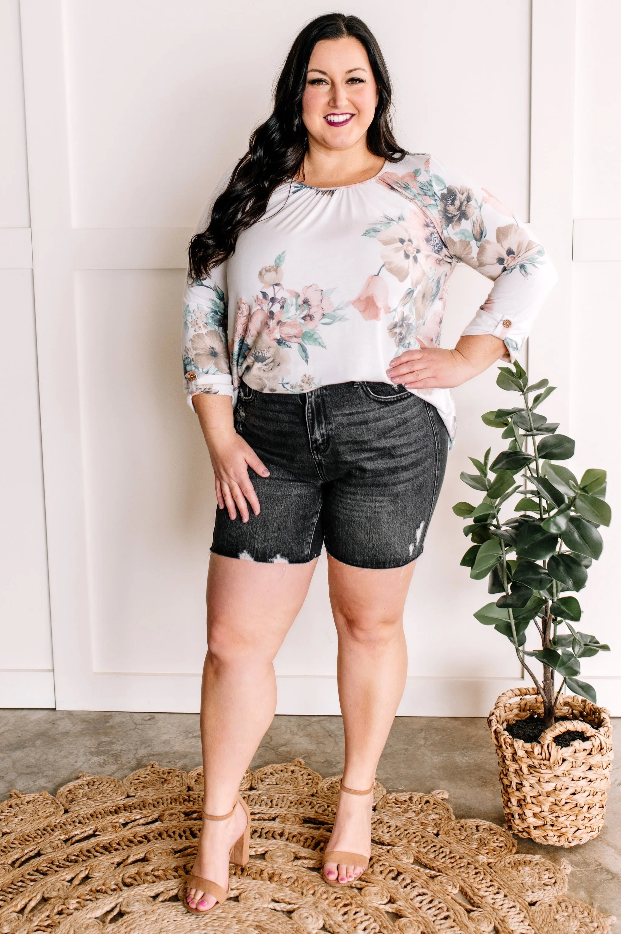 Judy Blue High Waist Tummy Control Denim Shorts - RIGID MAGIC