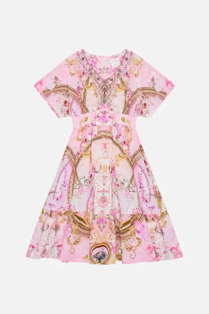 KIDS RELAXED SHIRRED WAIST DRESS 4-10 FRESCO FAIRYTALE