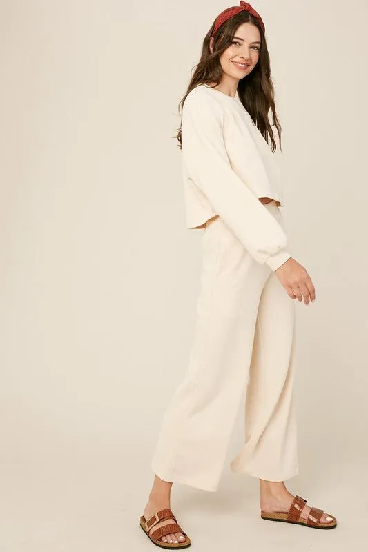 Knit Sweat Top and Pants Lounge Sets