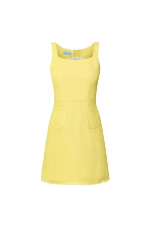 Lilia A-line Strappy Tweed Mini Dress