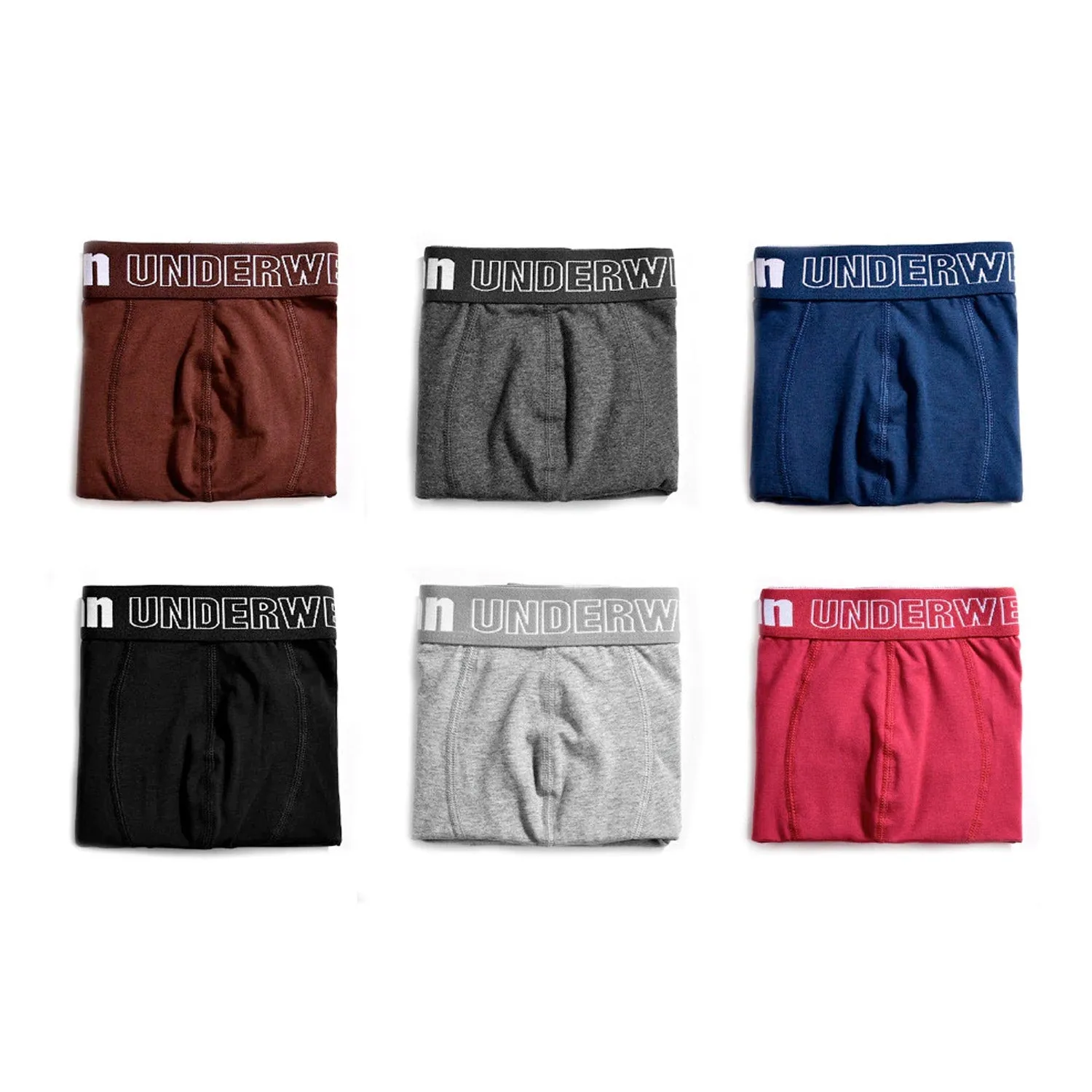 Man Basic Boxer Briefs 6-Pack