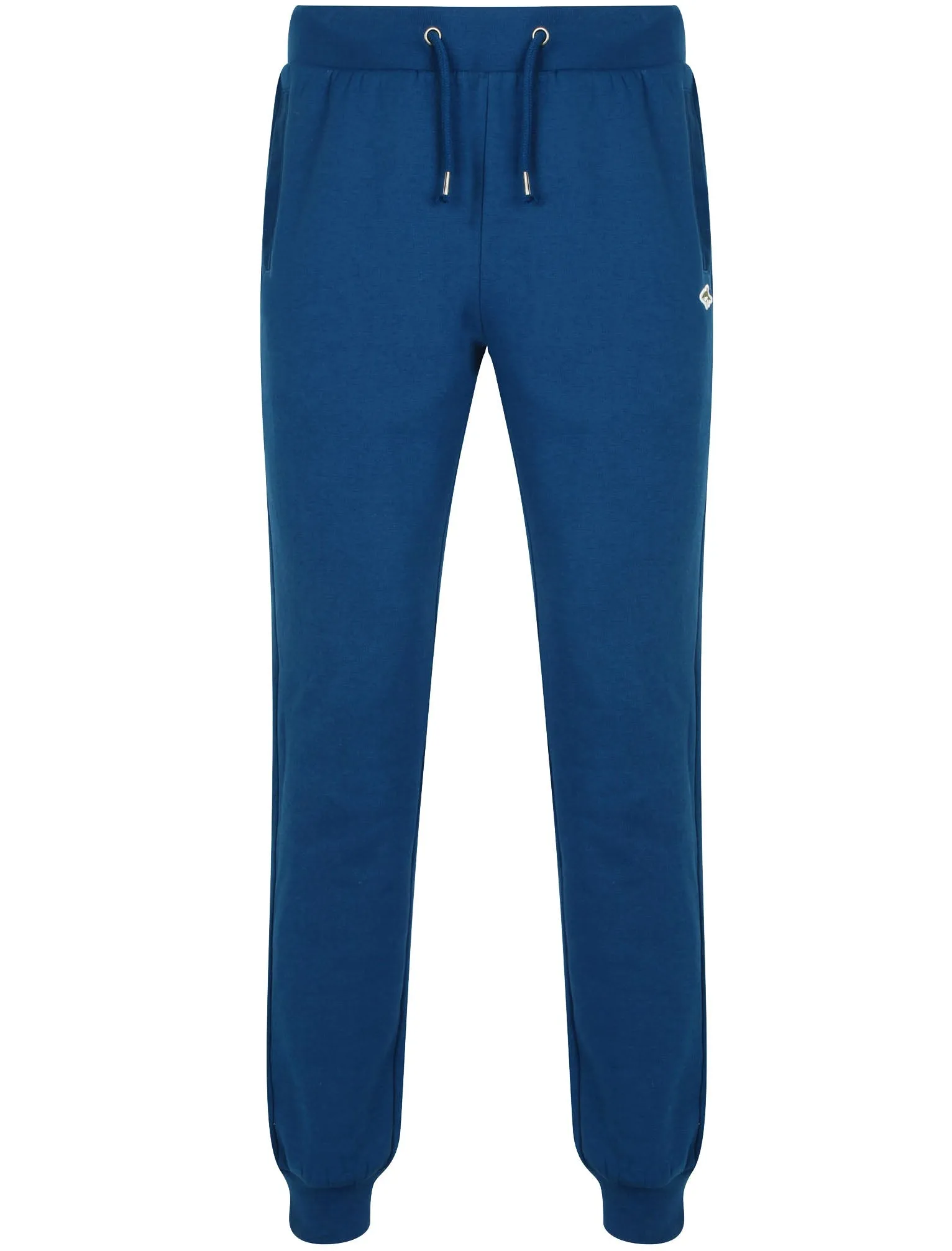 Maynard Cuffed Joggers in Teal Blue - Le Shark