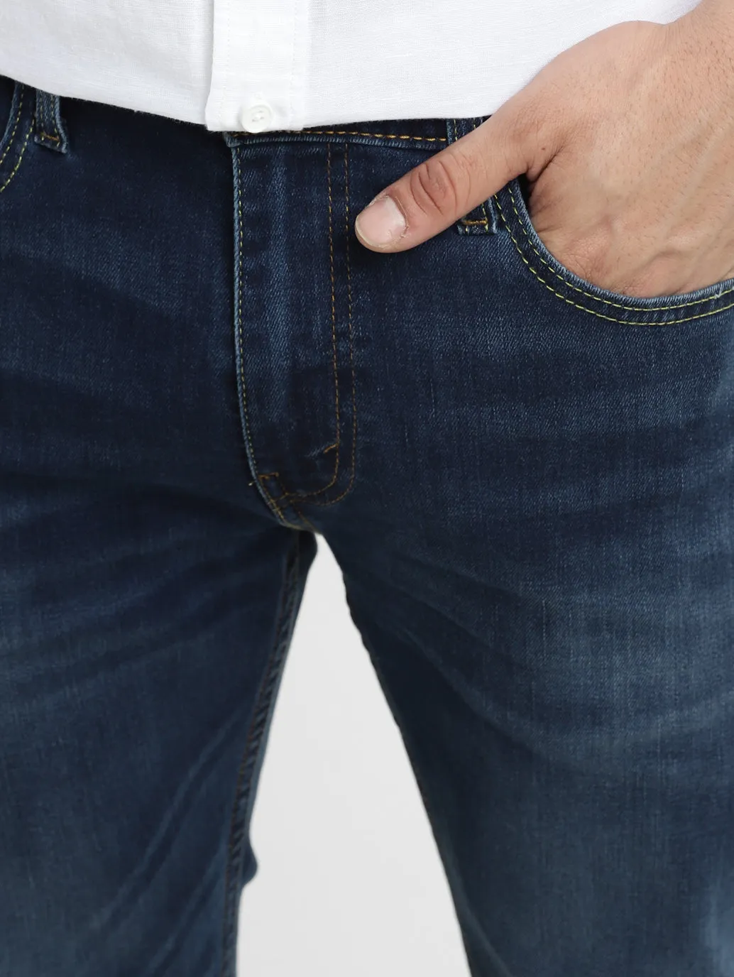 Men's 512 Blue Slim Tapered Fit Mid Rise Jeans