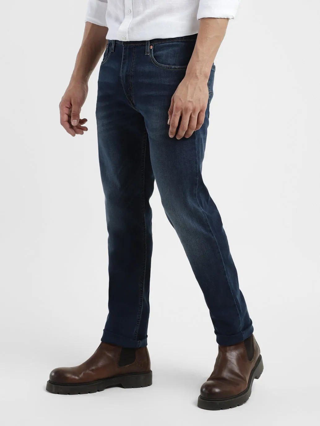 Men's 512 Blue Slim Tapered Fit Mid Rise Jeans