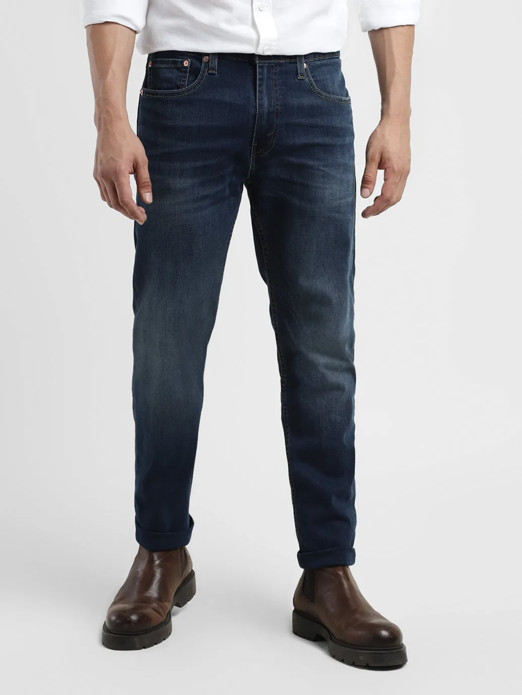 Men's 512 Blue Slim Tapered Fit Mid Rise Jeans