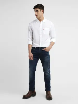 Men's 512 Blue Slim Tapered Fit Mid Rise Jeans