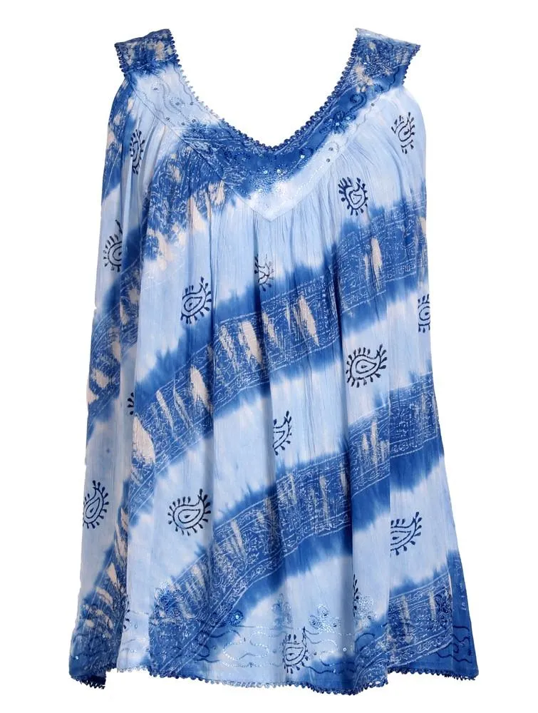 Native Print Tie Dye Tanktop 18714