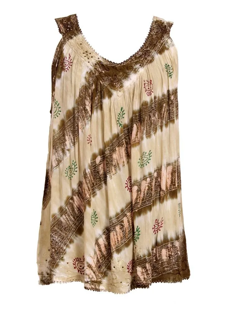 Native Print Tie Dye Tanktop 18714