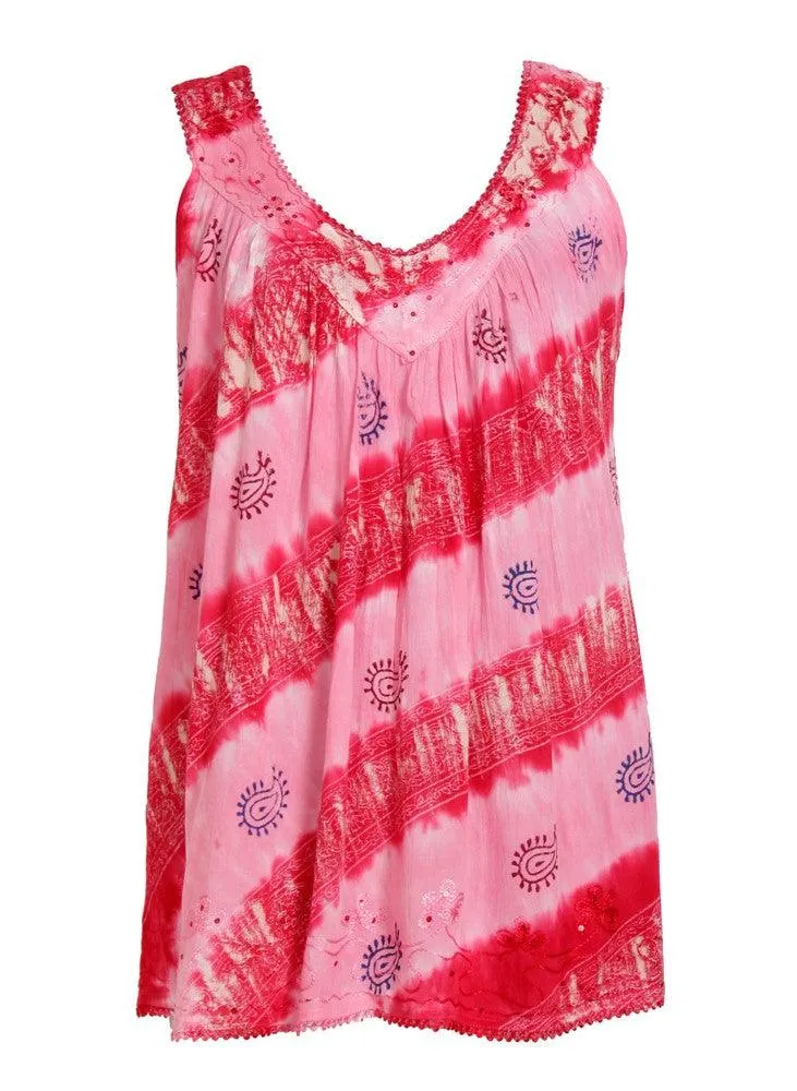 Native Print Tie Dye Tanktop 18714