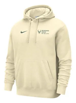 Nike Courtside 2024-25 Club Milwaukee Bucks Hooded Sweatshirt