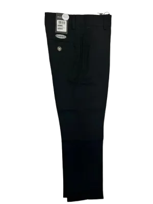 pants cotton regular fit slim leg - black