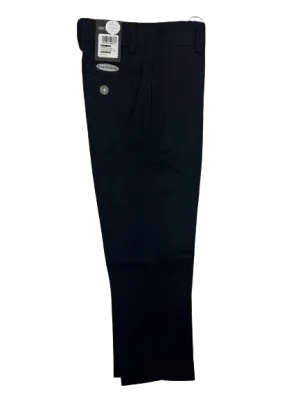 pants cotton regular fit slim leg - navy