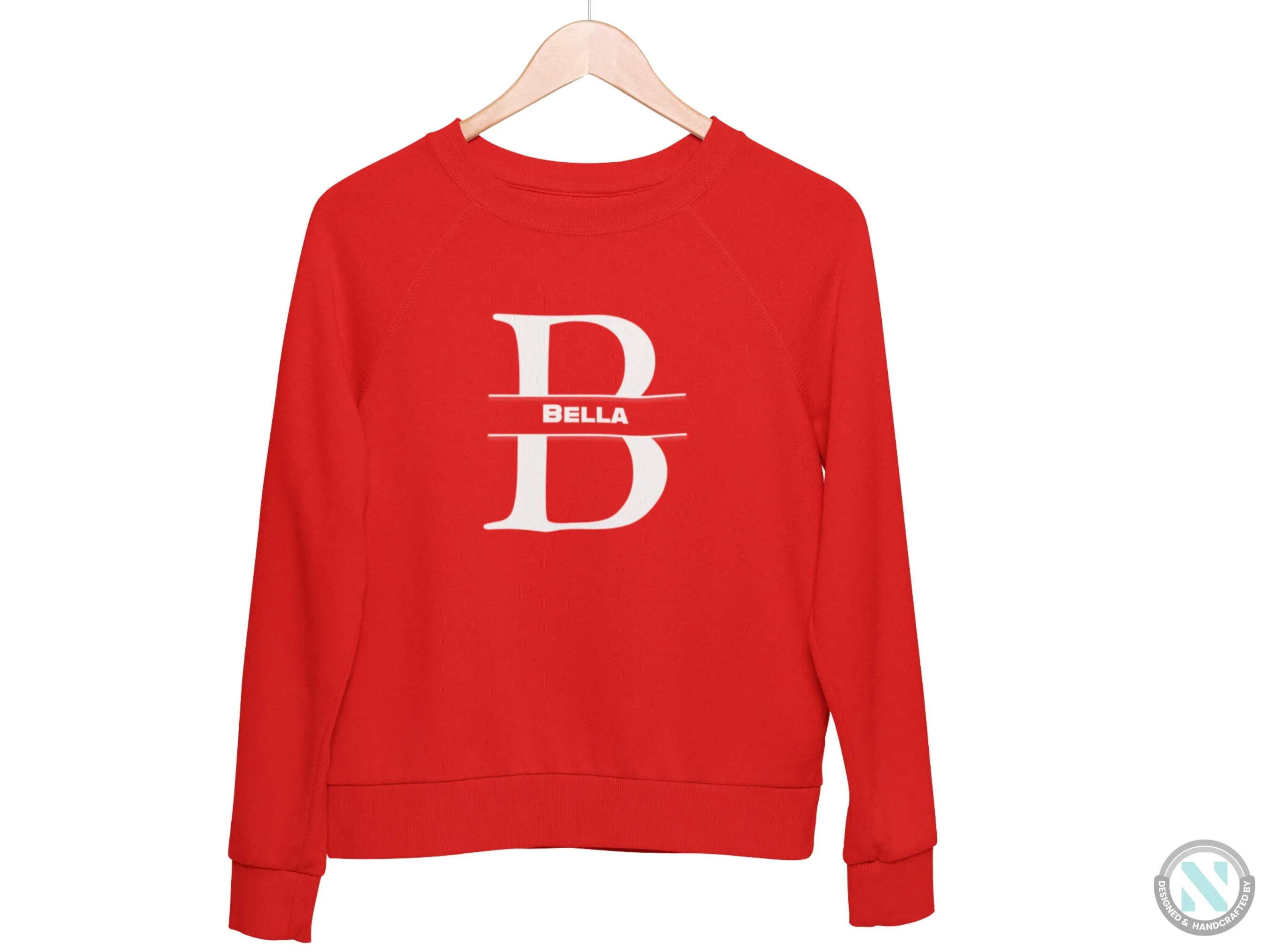 Personalized your Initials B On Hoodie, Ideal Girls Gift for Birthday & Christmas