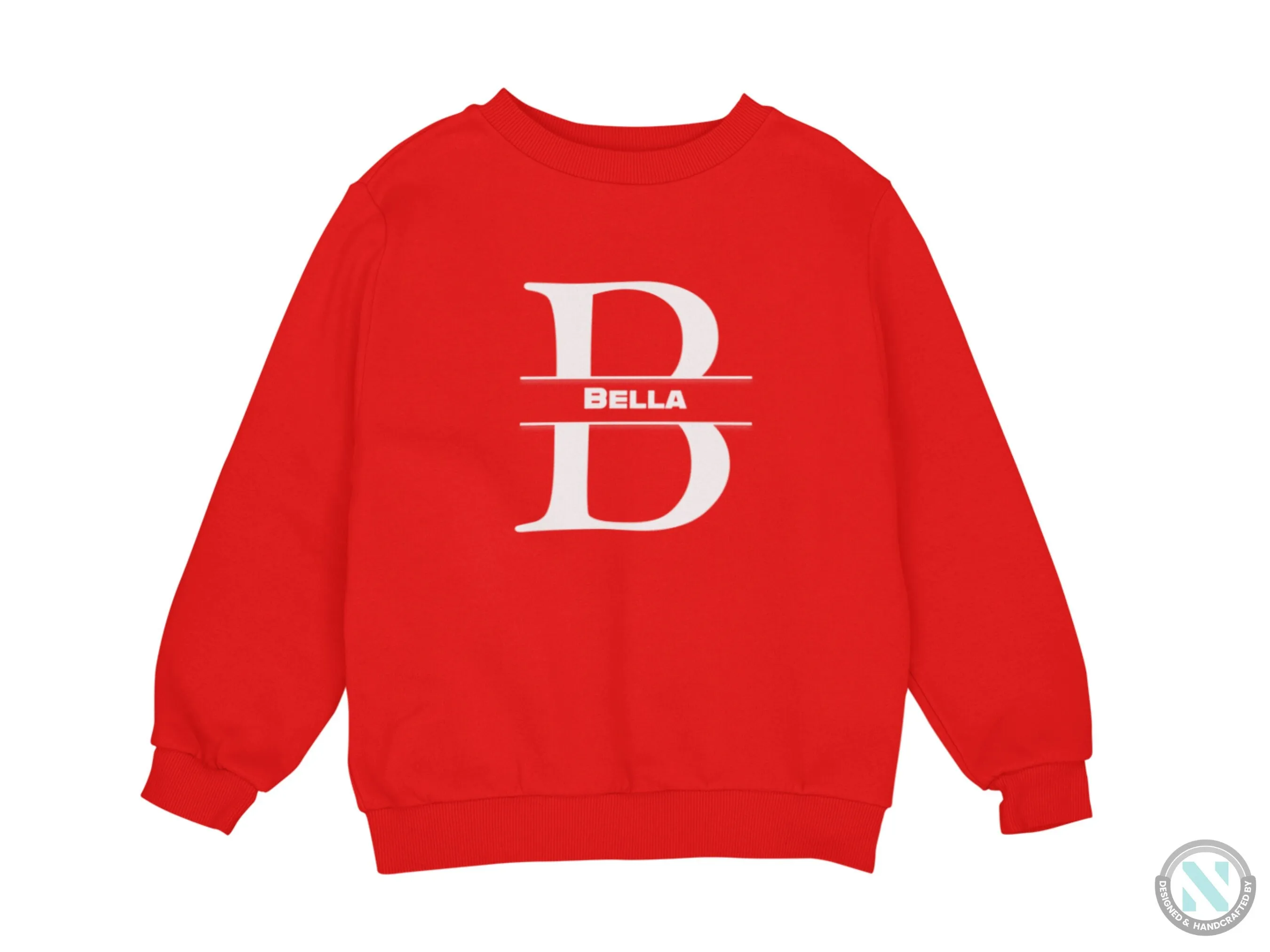 Personalized your Initials B On Hoodie, Ideal Girls Gift for Birthday & Christmas