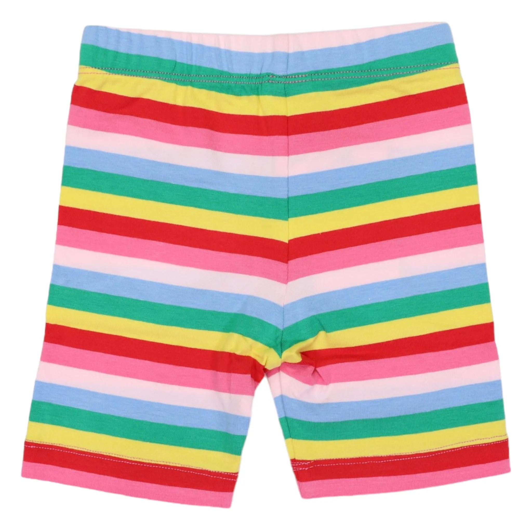 Rainbow Striped Bike Short