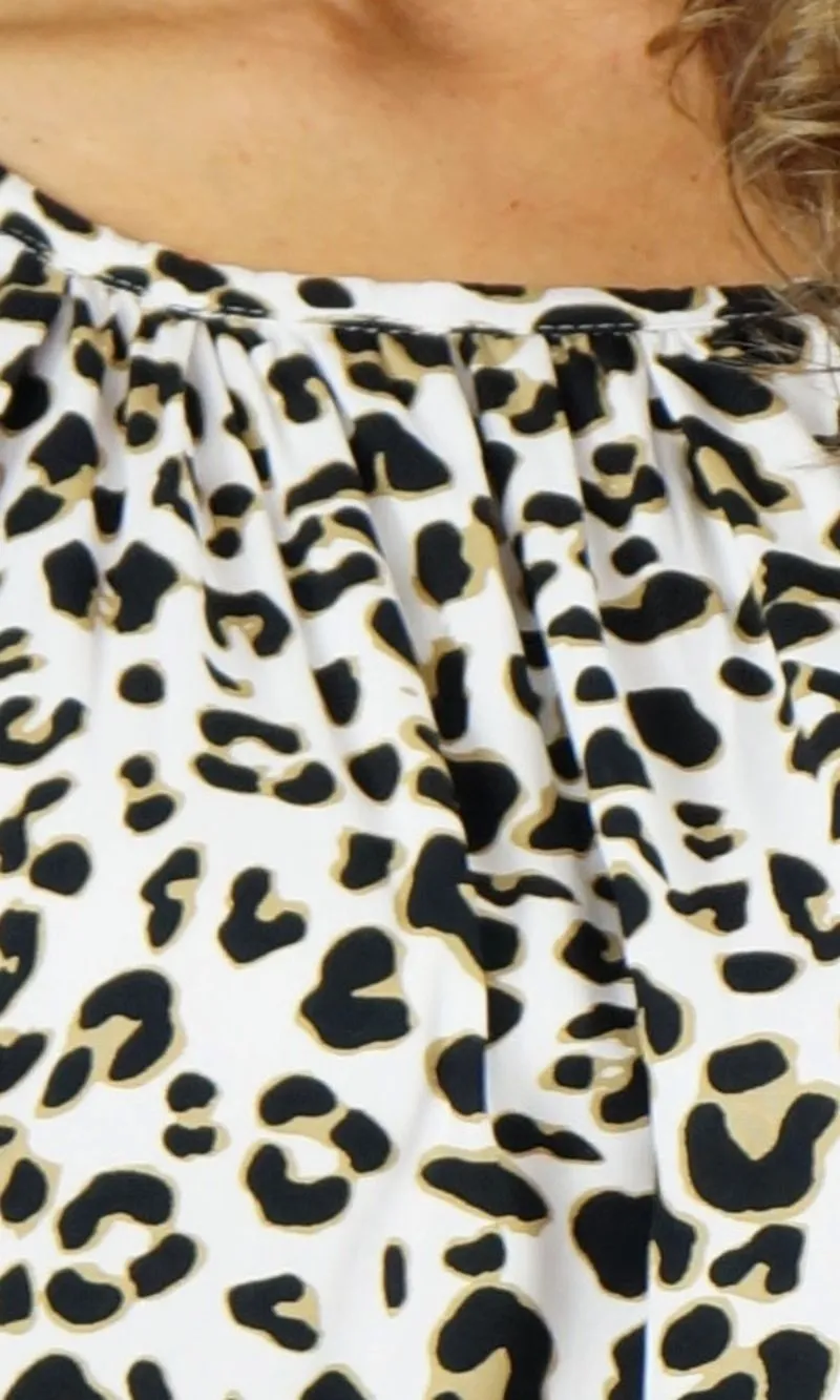 Rayon Capri Top Safari Black