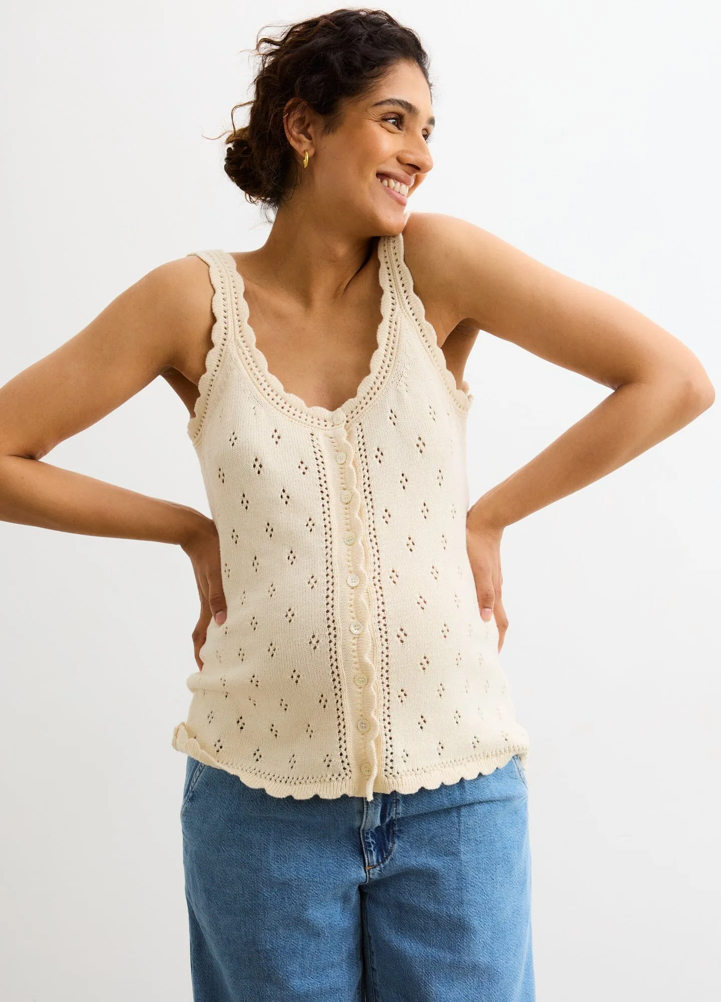 The Palmer Pointelle Nursing Tank