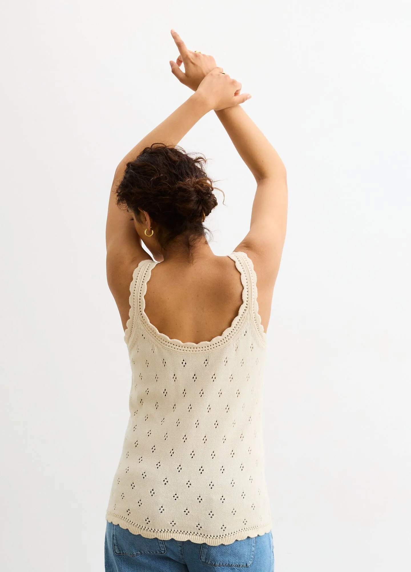 The Palmer Pointelle Nursing Tank