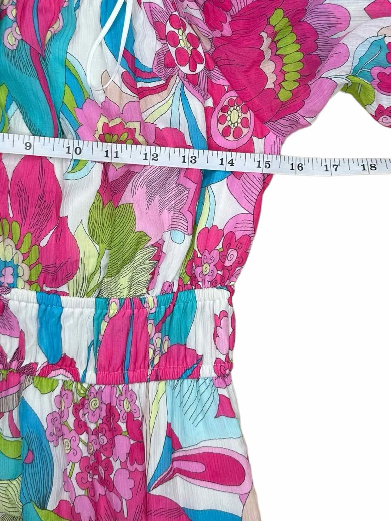 Trina Turk Silk Blend Pink Floral Maxi Sundress Size M